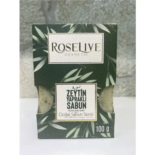 Roselive Doğal Zeytin Yapraklı Sabun 3 Adet x 100 Gr