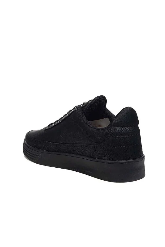 Siyaha Beyaz ve Siyaha Siyah Erkek Sneaker Ayakkabı