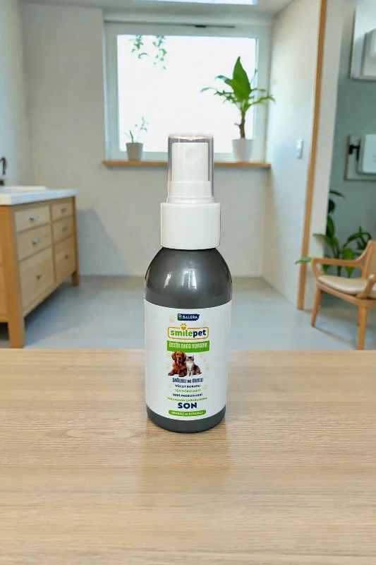 Nano Gümüş Kedi Hijyen Spreyi, Göz Kulak Ve Ağız Bakımı Temizleme Solüsyonu 100ml