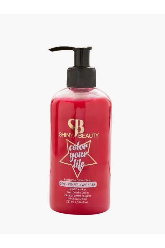 Shıny Beauty Seker Pembe Geçici Krem Saç Boyası 250 ml