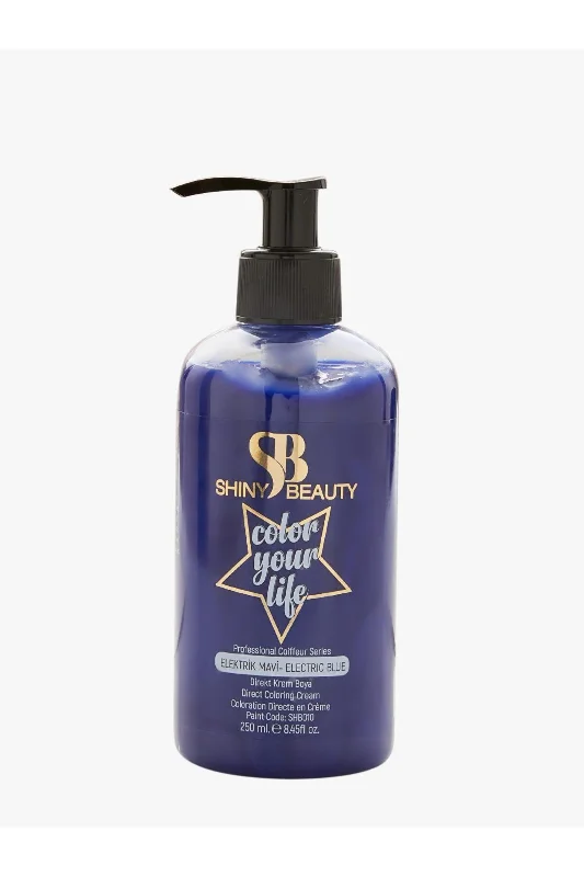 Shıny Beauty Elektrik Mavi Geçici Krem Saç Boyası 250 ml
