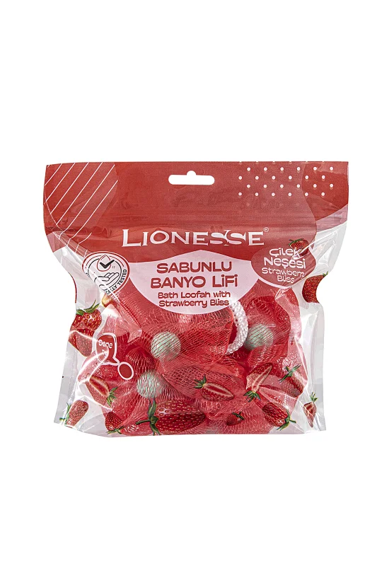 Sabunlu Banyo Lifi 952 – Çilek Kokulu, Seyahat Boy, BPA Free, Yumuşak Doku – 2. görsel
