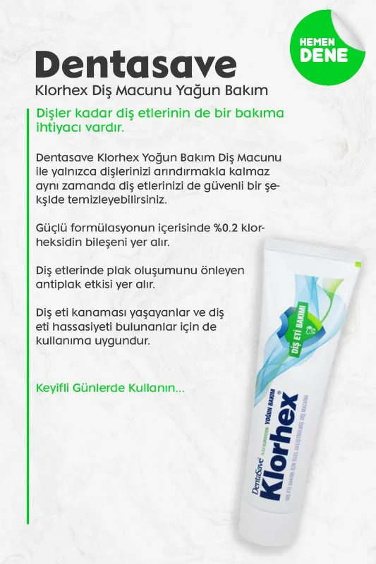 Klorhex Diş Macunu Yoğun Bakım 75 ml – 2. görsel