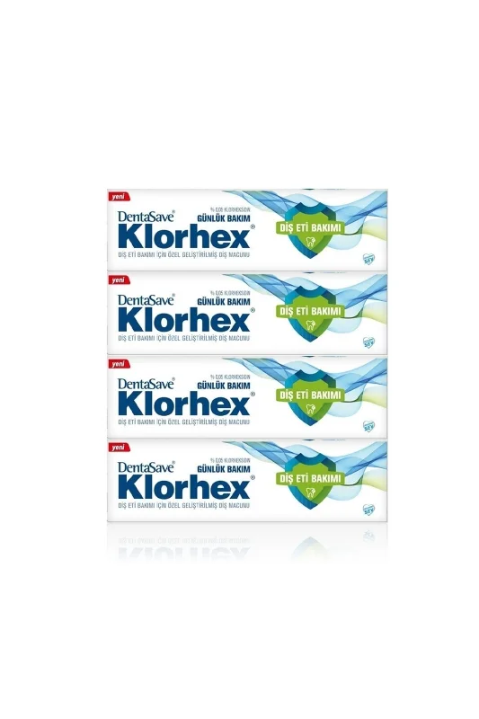 Klorhex Günlük Bakım Diş Macunu 75 ml X 4 Adet