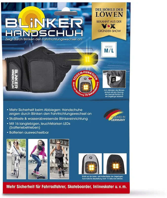 Blinker Handschuh Sinyal Veren Eldiven