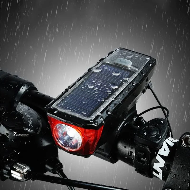 Güneş enerjili scooter & bisiklet ışık ve korna seti