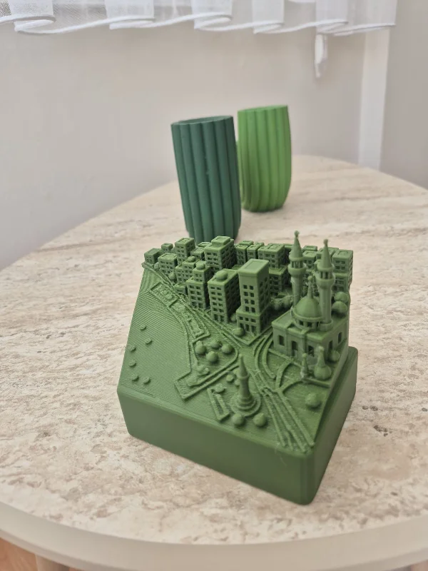 Gazze Şehri 3D Harita & Mimari Minyatür Dekoratif Masaüstü Biblo – 4. görsel