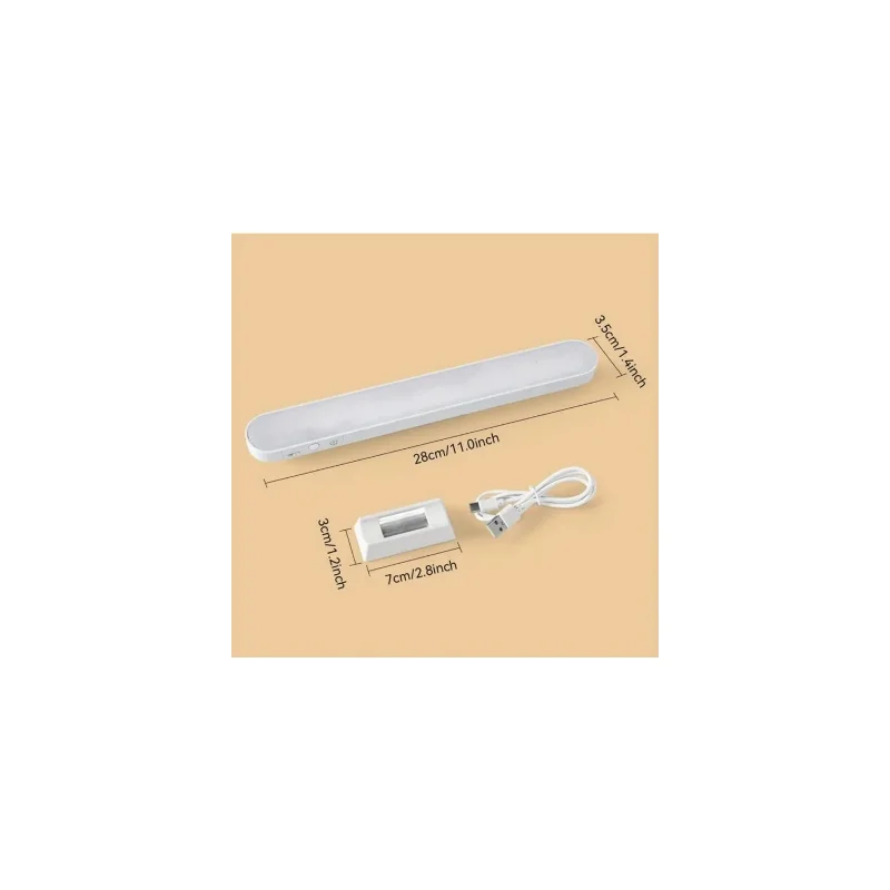 Şarjlı LED Işık Manyetik Dönerli USB Lambası Dokunmatik Sensör Tuvalet Masası & Banyo Aydınlatması – 2. görsel