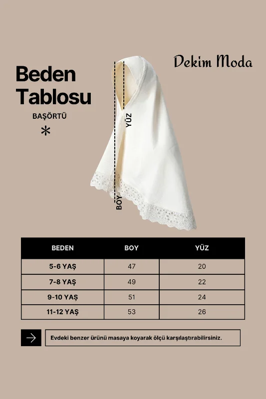 Pamuk Fistolu Çocuk Başörtüsü | Mescid-i Aksa – 2. görsel