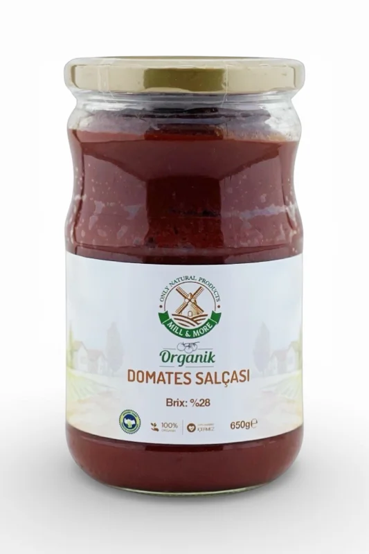 Organik Tuzsuz Domates Salçası 650 g