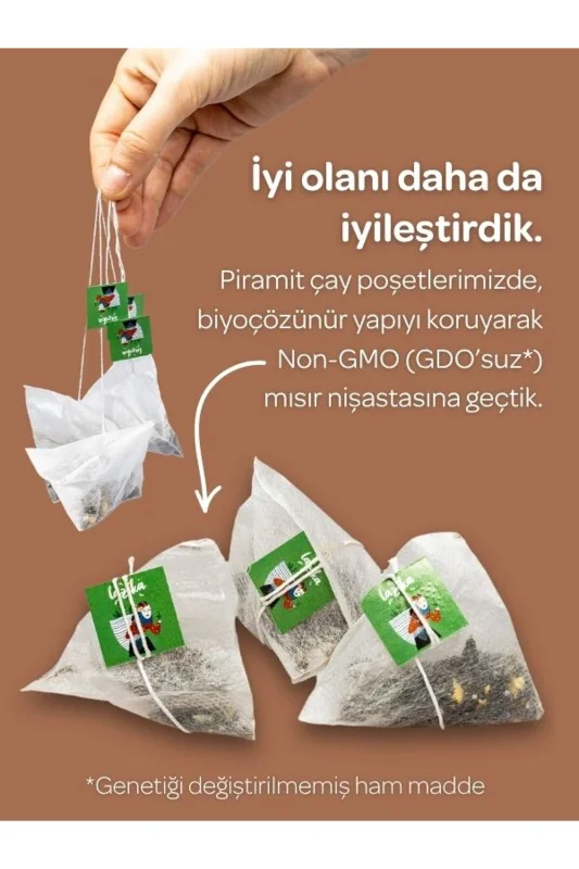 Hisli Harman İstirahat Bitki Çayı 18'li PLA Poşet - Papatya, Melisa, Ihlamur, Çarkıfelek Çiçeği – 3. görsel