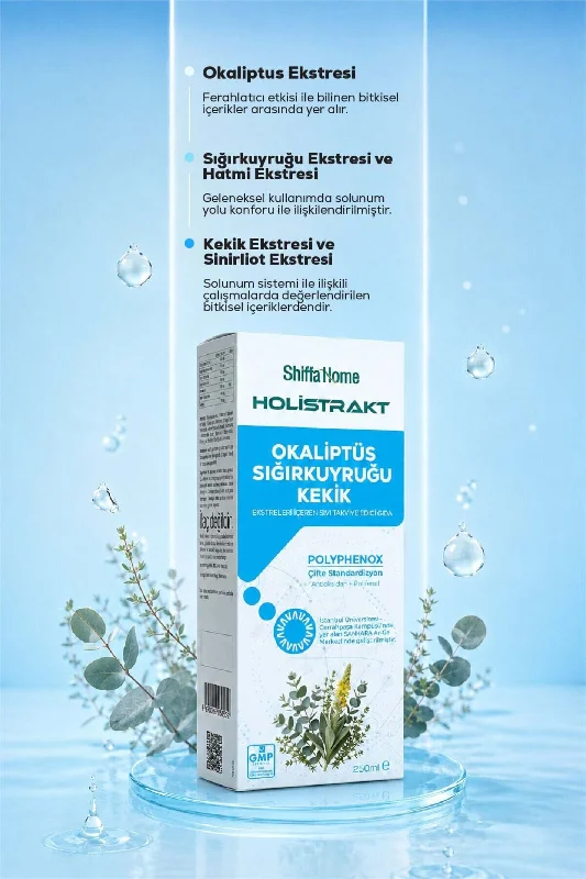 HOLİSTRAKT - Okaliptus, Sığırkuyruğu ve Kekik İçeren Sıvı Ekstrat 250 ML