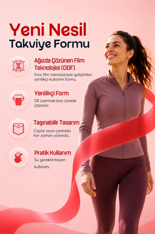 ENERGY Strip Form 30 Film Tablet - Fast Enerji L-Teanin, Ginseng, Kafein ve Vitamin