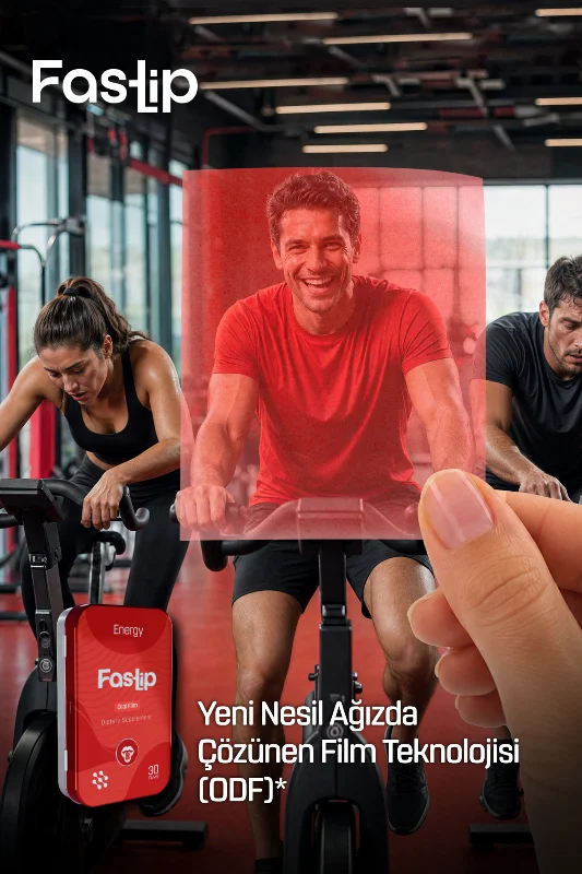 ENERGY Strip Form 30 Film Tablet - Fast Enerji L-Teanin, Ginseng, Kafein ve Vitamin