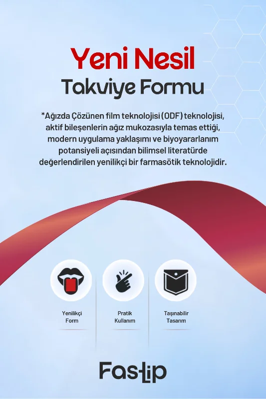 ENERGY Strip Form 30 Film Tablet - Fast Enerji L-Teanin, Ginseng, Kafein ve Vitamin