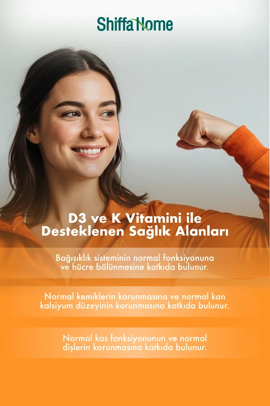D3 Ve K Vitamini - 30 Kapsül