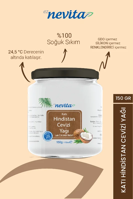 Katı Hindistan Cevizi Yağı 170 ml - Soğuk Sıkım %100 Saf Sızma – 2. görsel
