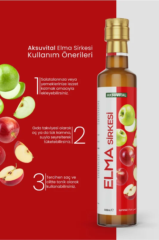 Elma Sirkesi 500 ml - Katkısız, Doğal Fermantasyon