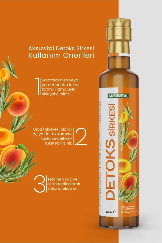 Detoks Sirkesi 500 ml - Katkısız, Doğal Fermantasyon (Detox)