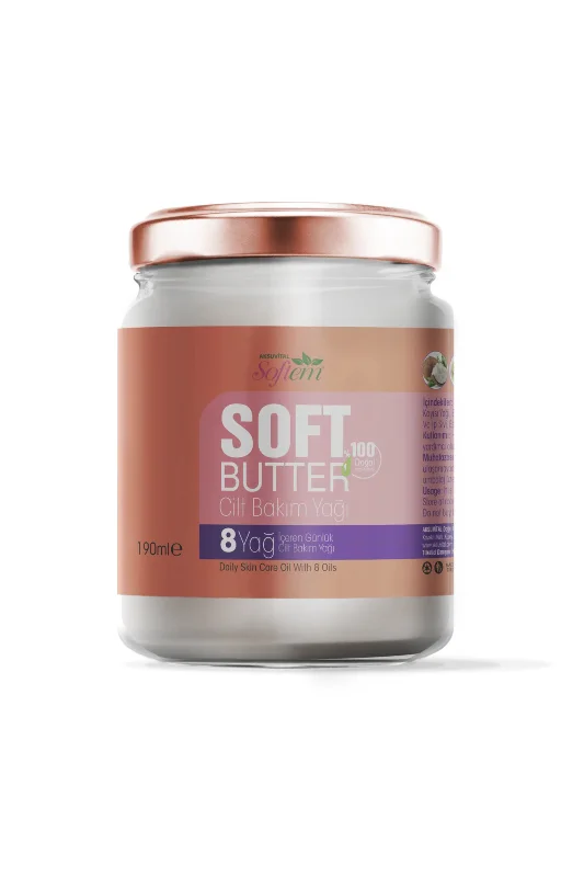 Softbutter cilt bakım kremi, Kuyruk yağlı masaj kremi ve Kolajenli Hyaluranik Lifli Sabun - Cilt Bakım Seti – 3. görsel