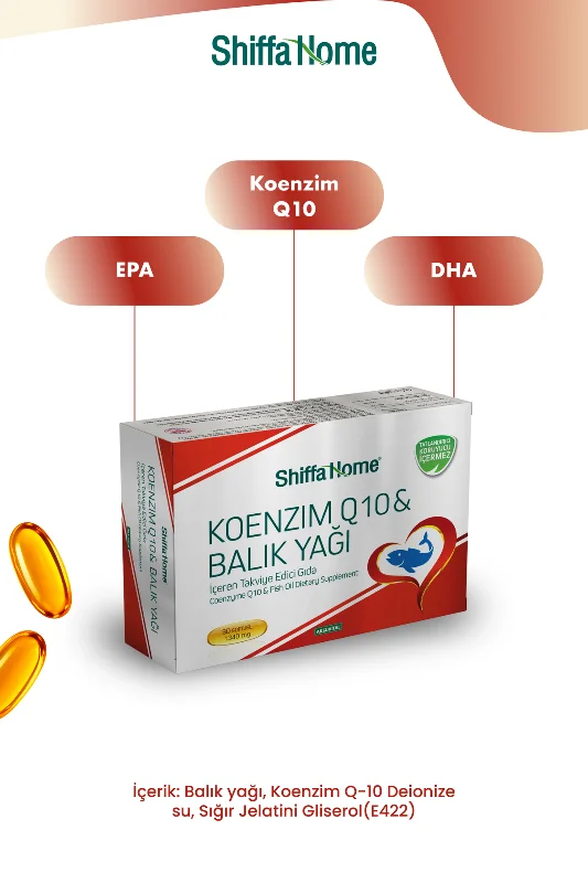 Koenzım Q10 Balık Yağı Omega3 30 Kapsül Softjel Gıda Takviyesi – 3. görsel