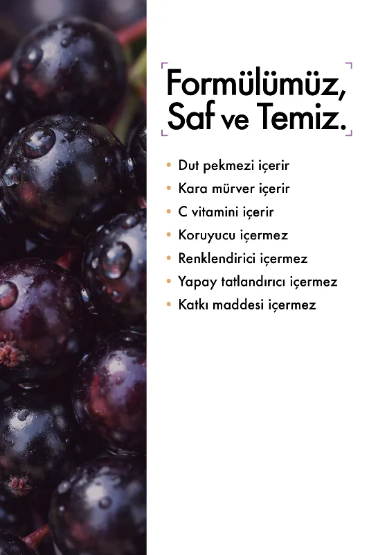 Kara Mürverli Çinko ve C Vitaminli Dut Pekmezi - 350 gr. – 4. görsel