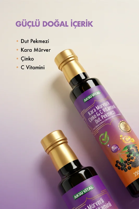 Kara Mürverli Çinko ve C Vitaminli Dut Pekmezi - 350 gr. – 2. görsel