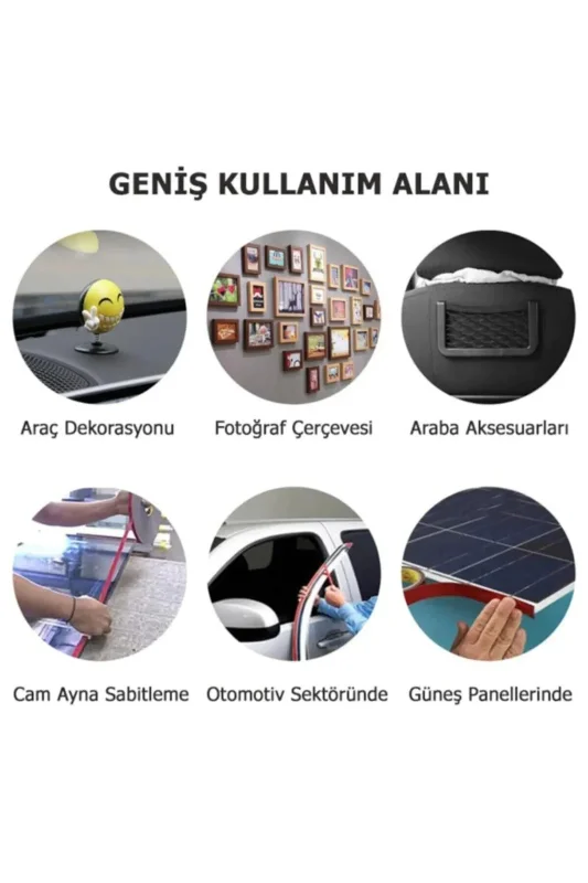 Çift Taraflı Şeffaf Silikon Bant – 2 m × 1,8 mm Montaj Bandı, Dayanıklı Ve Pratik – 3. görsel
