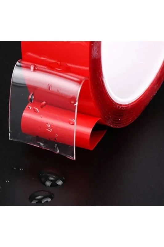 Çift Taraflı Şeffaf Silikon Bant – 2 m × 1,8 mm Montaj Bandı, Dayanıklı Ve Pratik – 2. görsel