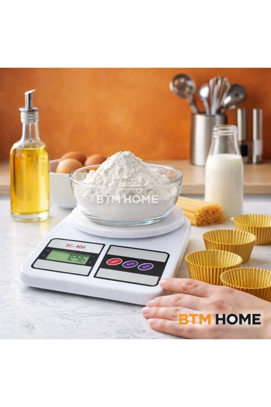 Mutfak Tartısı Dijital Hassas 10 Kg 1 Gr LCD Mutfak Terazisi Elektronik Tartı