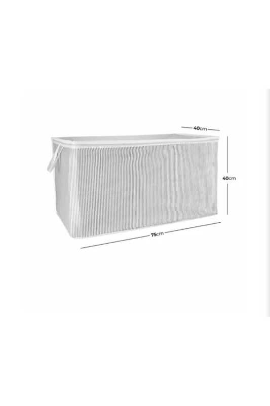 1 Adet Maxi 75 X 40 X 40 cm Katlanabilir Yıkanabilir Fermuarlı Kulplu Yastık Yorgan Hurcu – 3. görsel