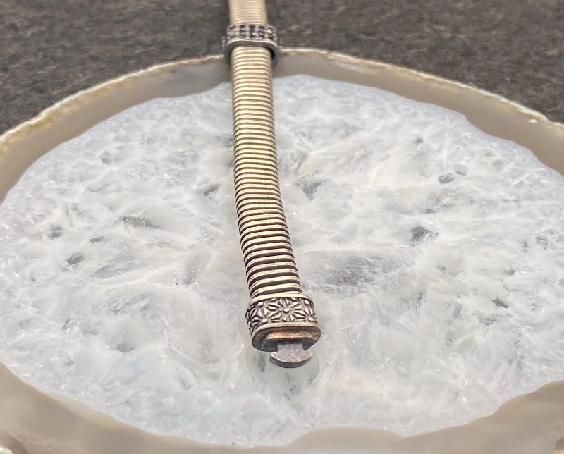 El Yapımı 925 Ayar Gümüş Çok Sıralı Zincir Bileklik | Siyah Zirkon Detaylı Toka 20 Gram – 4. görsel