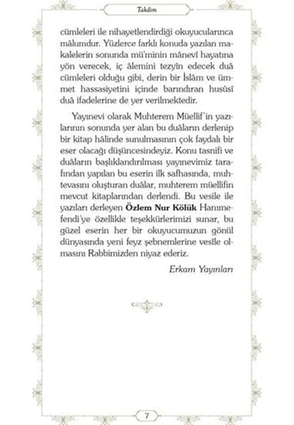 Erkam Yayınları - Gönül Bahçesinden Dualar - Özlem Nur Kölük – 2. görsel