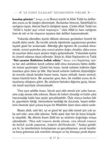 Erkam Yayınları - Kelime-i Tevhidin Sırları - Fahreddin Râzî