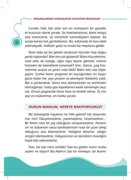 Erkam Yayınları - Organlarımız Konuşuyor Duyuyor Musunuz? - Dr. Faruk Kanger