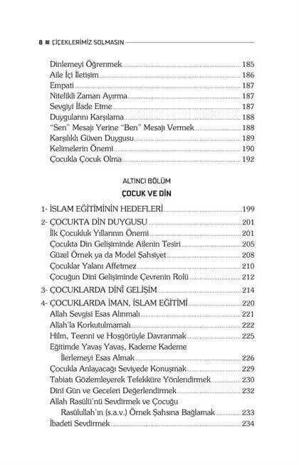 Kampanya Kitapları - Çiçeklerimiz Solmasın - Şerife Tortop