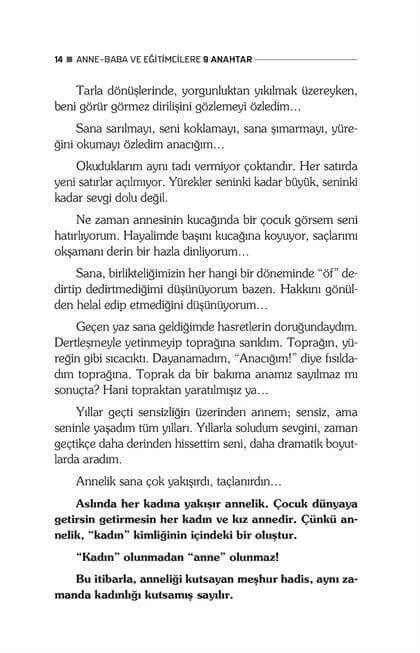 Kampanya Kitapları - Anne - Baba ve Eğitimcilere 9 Anahtar - Şerife Tortop