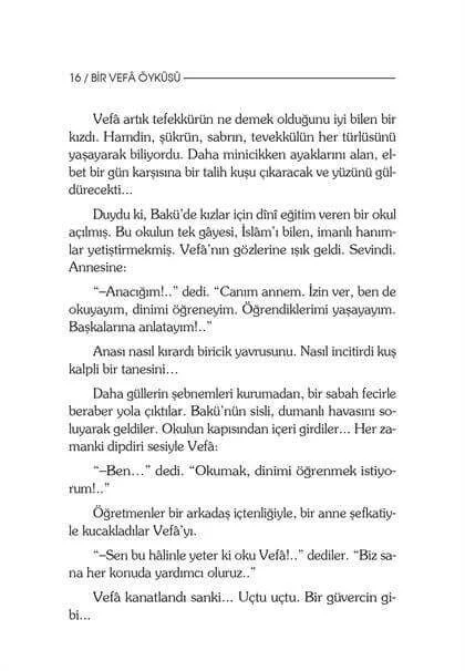 Erkam Yayınları - Bir Vefa Öyküsü - Şefika Kaya Meriç