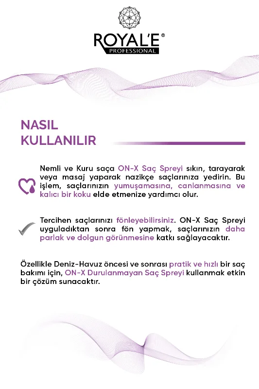 ON-X Saç Spreyi -Argan Keratin Şampuan - ON-X Hair Spray -Shampoo