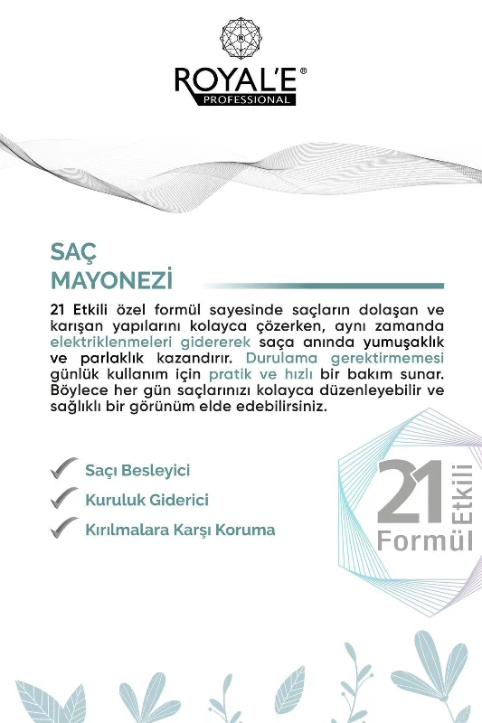 Royale Mayonez Saç Mayonezi - Hair Mayonnaise 250ml – 3. görsel