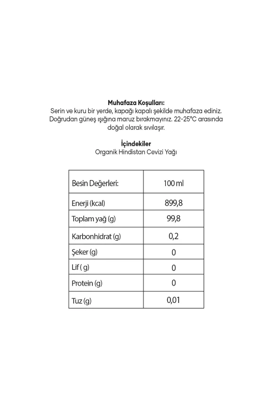 Tam Free Organik Hindistan Cevizi Yağı 300 Ml