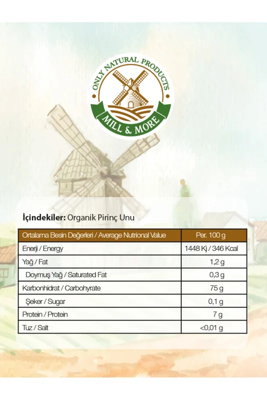 Organik Tam Pirinç Unu 320 g +6 Ay – 3. görsel