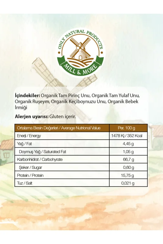 Organik Bebek Muhallebisi 300 g +6 Ay