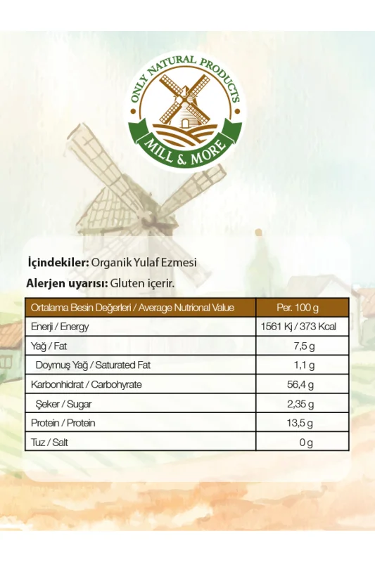 Organik Yulaf Ezmesi 215 g +6 Ay