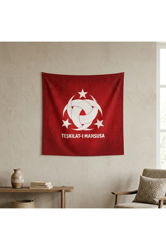 Teşkilat-ı Mahsusa Duvar Örtüsü Halısı Kaliteli Kumaş