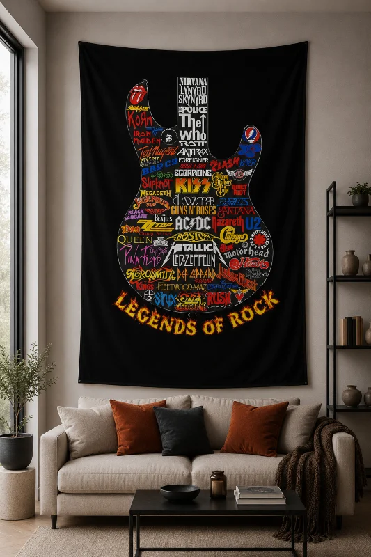 Rock Serisi Duvar Örtüsü Wall Tapestry 70x100 100x140 140x200