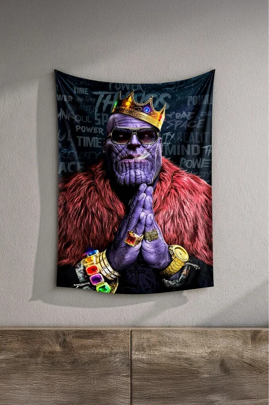 Yenilmezler Avengers Thanos Duvar Örtüsü Halısı