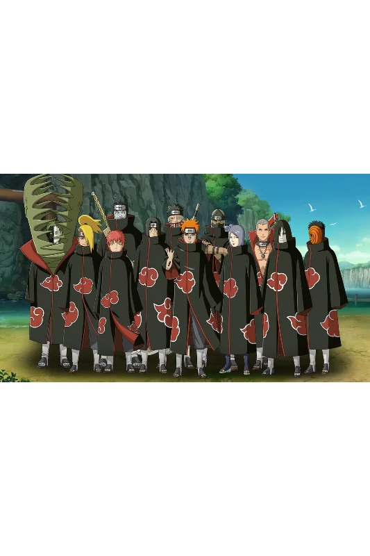 Akatsuki Üyeleri Manga Anime Karakter Duvar Örtüsü Halısı – 2. görsel