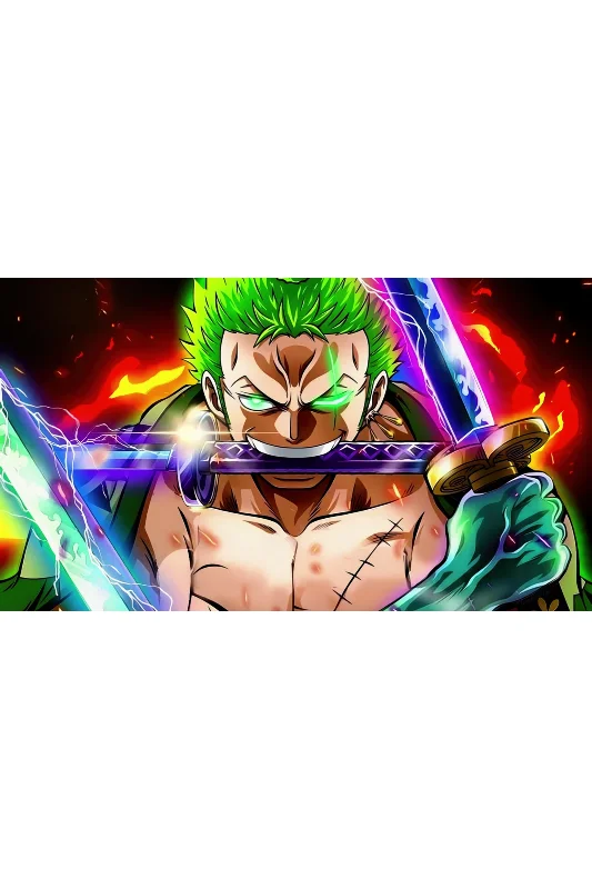 Roronoa Zoro One Piece Anime Duvar Örtüsü Halısı – 2. görsel