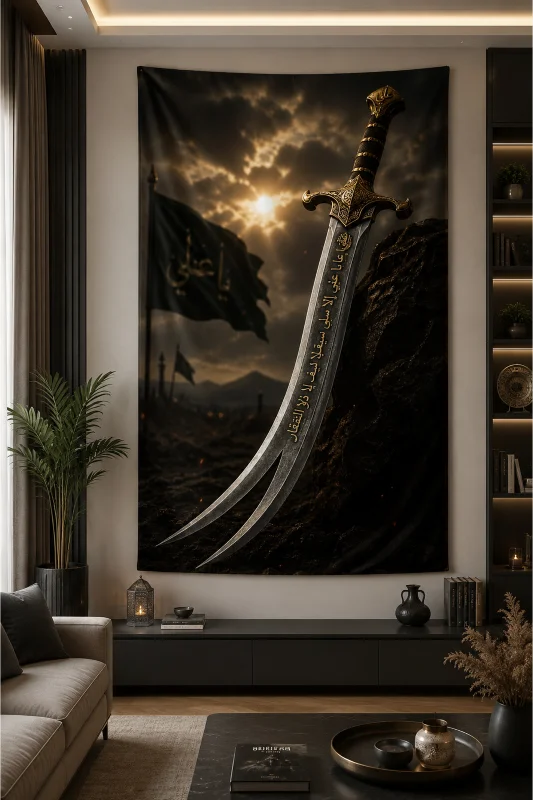 Hz. Ali Duvar Örtüsü Wall Tapestry